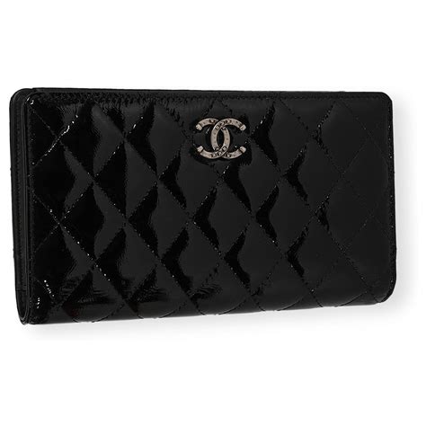 chanel patent yen wallet